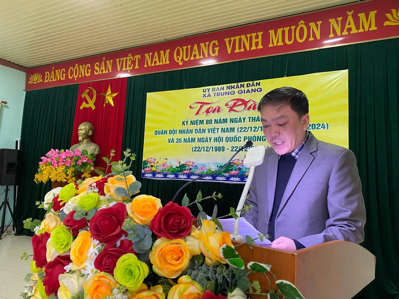 TỌA ĐÀM nhân dịp kỷ niệm 80 năm ngày thành lập Quân đội nhân dân Việt Nam, 35 năm ngày Hội quốc...